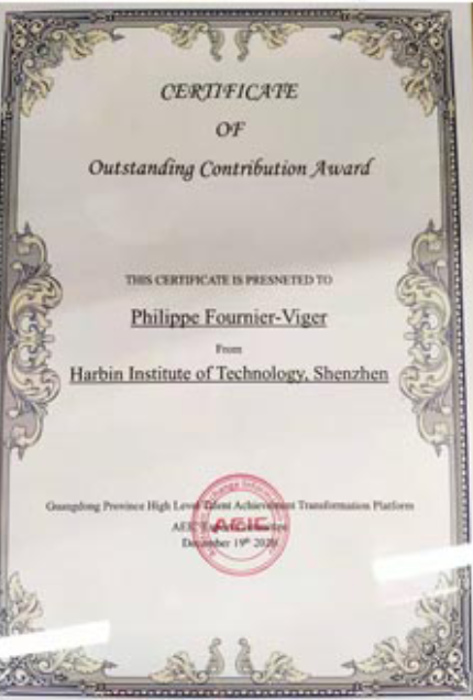 Outstanding contribution award - IAECST 2020