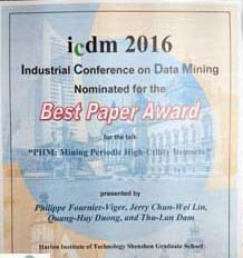 Nomination for best paper – ICDM 2016