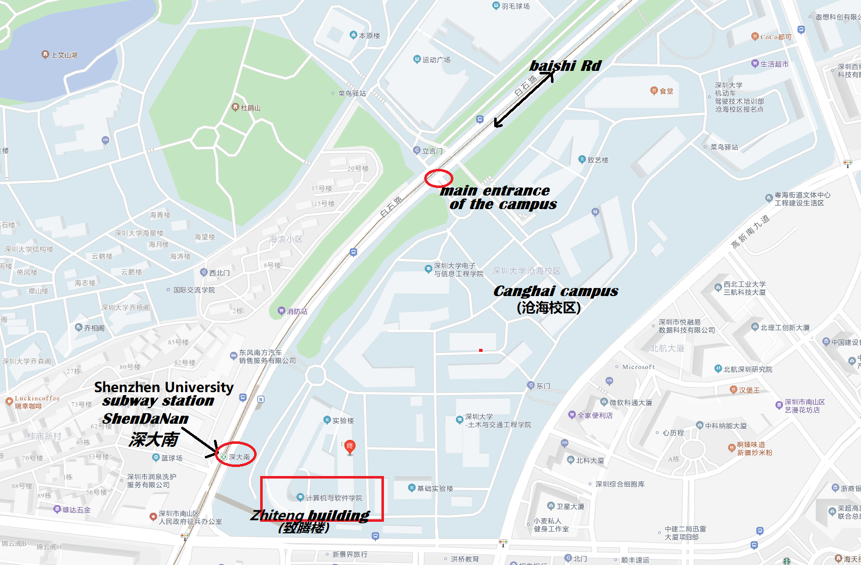 map shenzhen university