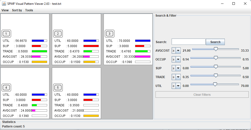visualize patterns viewer