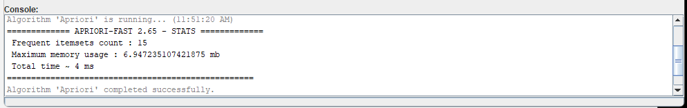 workflow editor console panel